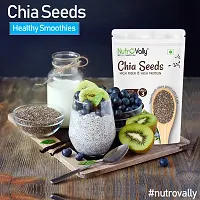 NutroVally Chia Seeds For Weight Loss 300gm | Rich and High  Fiber with Omega 3| Super Chia Seeds for eating (100gm x 3)-thumb3