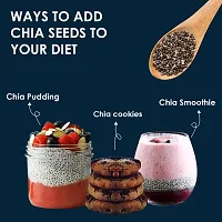 NutroVally Chia Seeds 600 gm for weight loss  | Chia Seeds for Eating with Rich and Fiber Diet seeds Jar Pack ( 200 gm x 3 )-thumb2