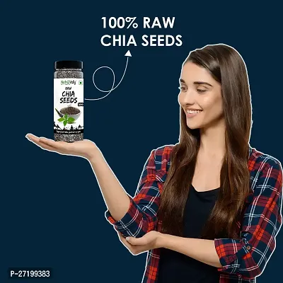 NutroVally Chia Seeds 600 gm for weight loss  | Chia Seeds for Eating with Rich and Fiber Diet seeds Jar Pack ( 200 gm x 3 )-thumb4
