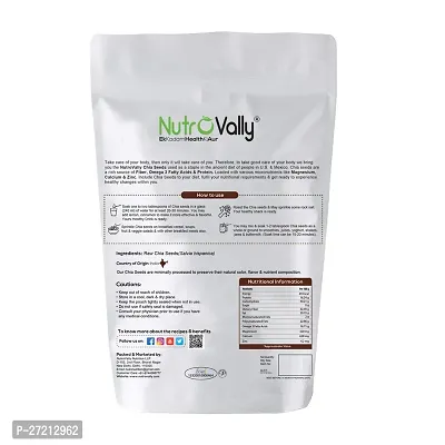 NutroVally Chia Seeds for weight loss 1.2 kg |Loaded with Omega-3  Calcium Rich | 100 % Natural Diet Seeds for eating (400gm x 3 )-thumb4