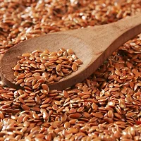 NutroVally Flax Seeds 200 gm | Fibre Rich Alsi Seeds | Flax Seeds for Hair Growth | Seeds for eating | Healthy eating Jar Pack-thumb1