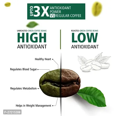 NutroVally Unroasted green coffee beans for weight loss 300gm | With Effective Arabica 100% Natural  Decaffeinated AA Grade Green Coffee 100gm X 3-thumb2