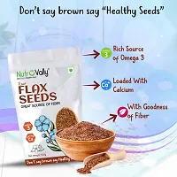 NutroVally Chia, Flax, Pumpkin, Sunflower seeds for weight loss 100gm x 4 | Combo Pack Seeds for eating with ich in Fiber, Protein Omega 3 Healthy Seeds pack 4-thumb3