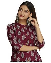 Rayon A- Line Kurti for Wwomen and Girls-thumb3