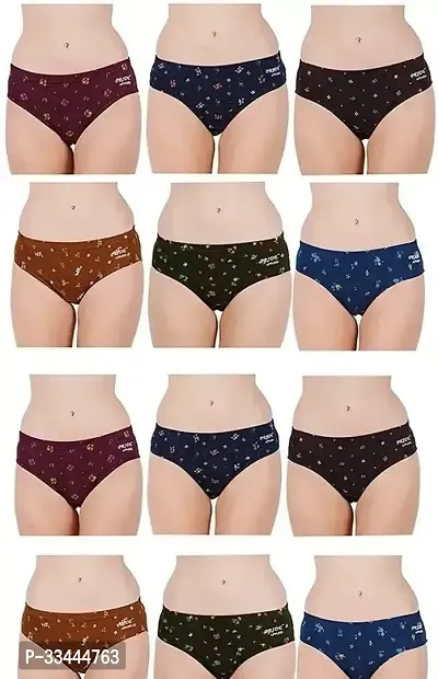 Stylish Fancy Cotton Panty For Women Pack Of 12-thumb0