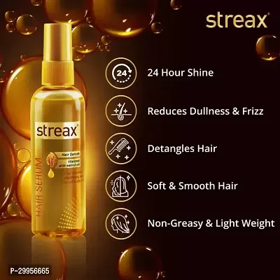 Strax Vitalized with Walnut Oil, For Shiny, Smooth Hair Serum  (200 ml)-thumb2