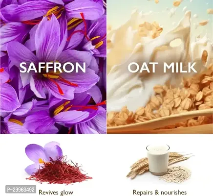 Harvest Youthful Glow: Saffron  Oat Milk | Anti-Aging Serum For Skin For Men  Women  (30 ml)-thumb3