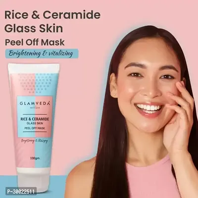 Rice Ceramide  Korean Glass Skin Peel Off Mask | Paraben Free  (100 g)-thumb0