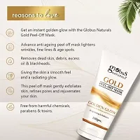 Globus Naturals Gold Peel Off Mask Enriched with Vitamin-E, For Golden Glow  Radiance  (200 g) Pack Of 2-thumb1
