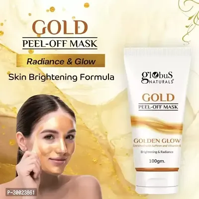 Globus Naturals Gold Peel Off Mask Enriched with Vitamin-E, For Golden Glow  Radiance  (200 g) Pack Of 2-thumb3