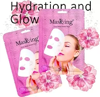Beauty facial sheet mask for Glowing Skin, for Women and Girls, Combo Pack of 6  (120 ml)-thumb2