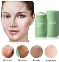 GABBU Green Tea Purifying Clay Stick Mask Oil Control Anti-Acne Eggplant Solid Fine  (80 g)-thumb1