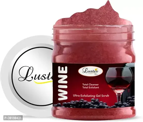 Luster Face  Body Wine Gel Scrub | Exfoliating Scrub for Women  Men Scrub-thumb0