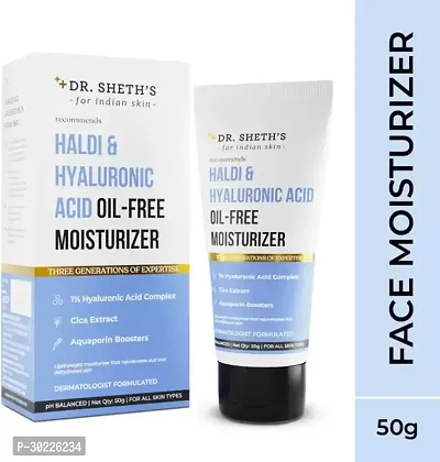 Haldi  Hyaluronic Acid Oil-Free Moisturizer, Helps to rehydrate dull skin 50g  (50 g)