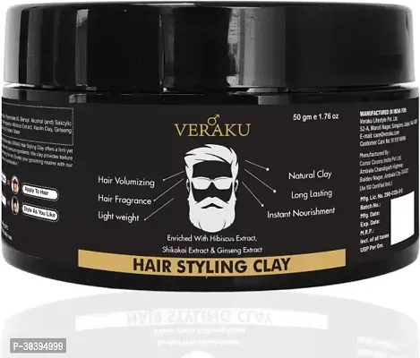 Long Lasting Strong Hold Hair Styling Clay 50 g