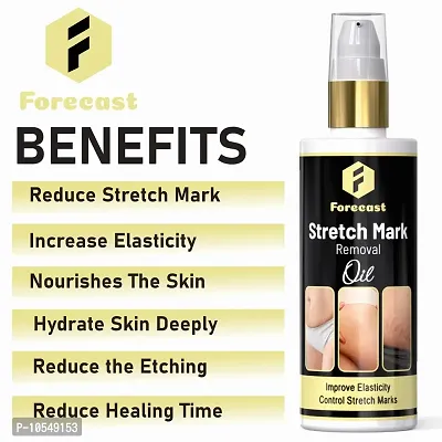 Forecast Present Repair Stretch Marks Removal - Natural Heal Pregnancy Breast, Hip, Legs, Mark Oil 100 Ml Pack Of 1-thumb2