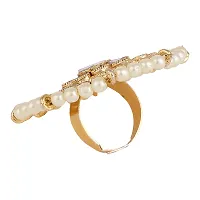 Reliable Brass Pearl Ring For Women-thumb3