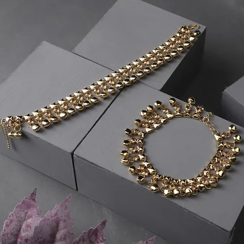 Stylish Brass Anklets For Women