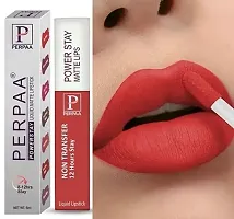 Matte Liquid Lipstick Makeup, Long-Lasting Non Tranfer Smudgeproof Waterproof Lipstick Combo of 3 colors 5 ml each (Flirty red, Cherry Dark Pink)-thumb1