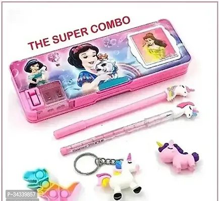 Magnetic Pencil Box With Combo Of 5 Pieces-thumb0