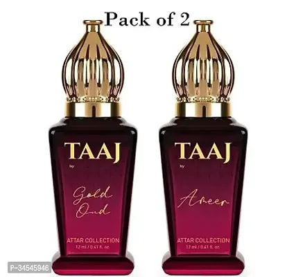 Taaj Gold Spicy Liquid Oud Ameer Attar Combo With Lemon, Caramel, Vanilla Jasmine 12Ml Each-thumb0