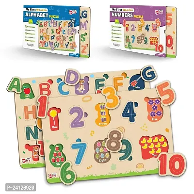 Little Berry Wooden Puzzles for Kids Age 2+ Years (Set of 2)-thumb0
