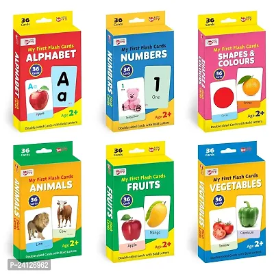 Little Berry My First Flash Cards for Kids (Combo of 6)