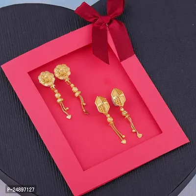 Exclusive Earrings Combo Of 2 For Girls And Womens Design By Delfa-thumb0