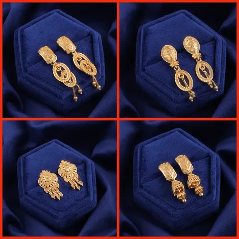 Exclusive Earrings Combo Of 4 For Girls And Womens Design By Delfa