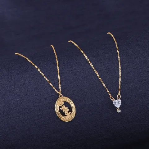 Stunning Golden Alloy Necklace For Women