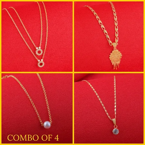 Graceful Golden Alloy Chain For Women