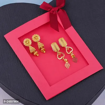 Exclusive Earrings Combo Of 2 For Girls And Womens Design By Delfa-thumb0