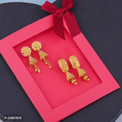 Exclusive Earrings Combo Of 2 For Girls And Womens Design By Delfa-thumb0