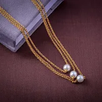 (Combo of 2) Pearl With 1GM Gold Chain-thumb1