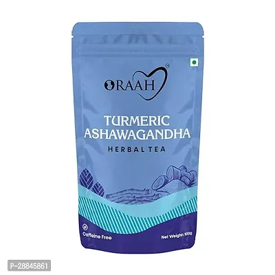 Oraah Turmeric Ashwagandha Green Tea for Immunity Boosting AND Improved Memory, Made with 100PER. Whole Leaf, Natural Ashwagandha AND Turmeric - 100gms