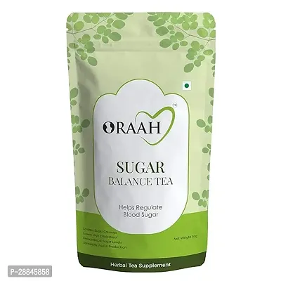 ORAAH Sugar Balance Tea For Diabetes - Anti-Diabetic Tea With Guava Leaves, Bitter Gourd Flakes, Moringa, Ginger AND Amla, 50 G (Pack of 1)