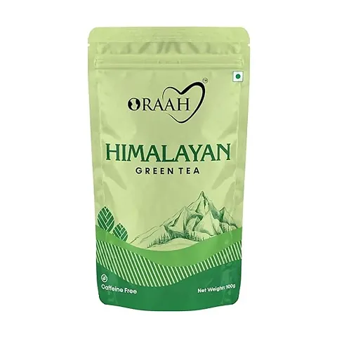 Oraah Himalayan Green Tea (50+ Cups) | 100 gm Premium Long Leaf Loose Green Tea | Pure Green Tea Loose-Leaf | Detox Tea