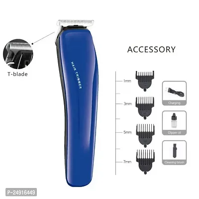 AT-528 Hair And Beard Trimmer For Men Shaver Rechargeable Hair Machine Adjustable For Men Beard Hair Trimmer, Bal Katne Wala Machine, Beard Trimmer For Men With 4 Combs, Lubricant Oil, Cleaning Brush