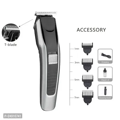 AT-538 Hair And Beard Trimmer For Men Shaver Rechargeable Hair Machine Adjustable For Men Beard Hair Trimmer, Bal Katne Wala Machine, Beard Trimmer For Men With 4 Combs, Lubricant Oil, Cleaning Brush