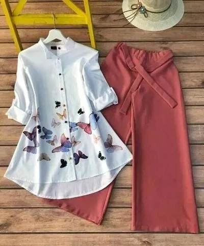 Stylish Blend Top And Pant For Women