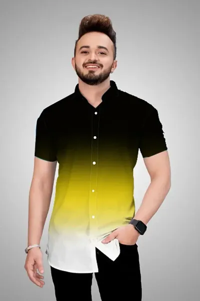 Stylish Blend Regular Fit Casual Shirt For Men