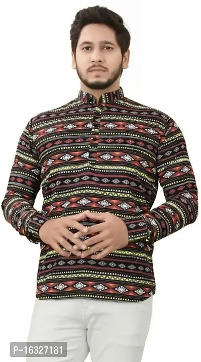 COLORWINGS MENS SHORT KURTA SHIRT-thumb0