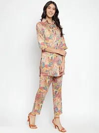 Classic Cotton Blend Printed Co-ord Set for Women-thumb2