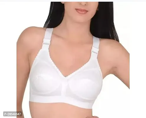 Stylish Cotton Blend Solid Bra For Women Pack Of 1-thumb0