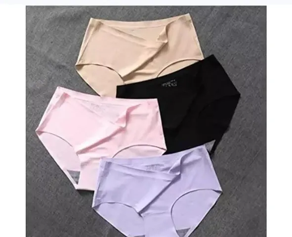 Stylish Blend Briefs For Women Pack Of 4