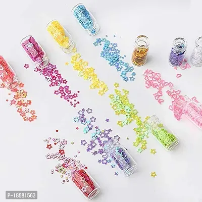 48 in 1 Set of 3D Nail Art Glitter Bottle, Sequins, Rhinestones, Beads ( Multicolour )-thumb5