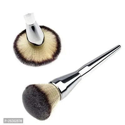 Makeup Face Blush Powder Brush Tool- Silver, 1 Piece-thumb0