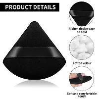 MYLOSANGELES 2 Pcs Makeup Puff Triangle Powder Puff Soft Powder Sponge Foundation Powder Sponge Triangle Sponges with Strap (Multicolour) (TRAINGLE)-thumb2