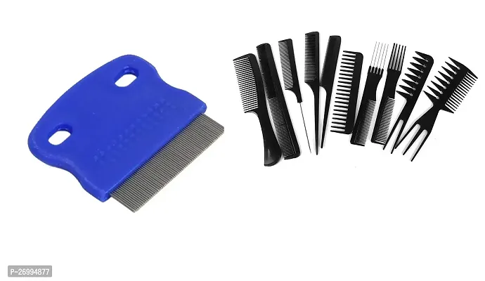 proffesional lice removal hair comb with hair comb set 10 in 1