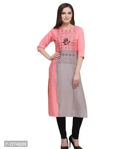 A-Line  Printed Cotton Kurta For Women